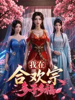 《我在合欢宗多子多福》古装玄幻海报，三名女子